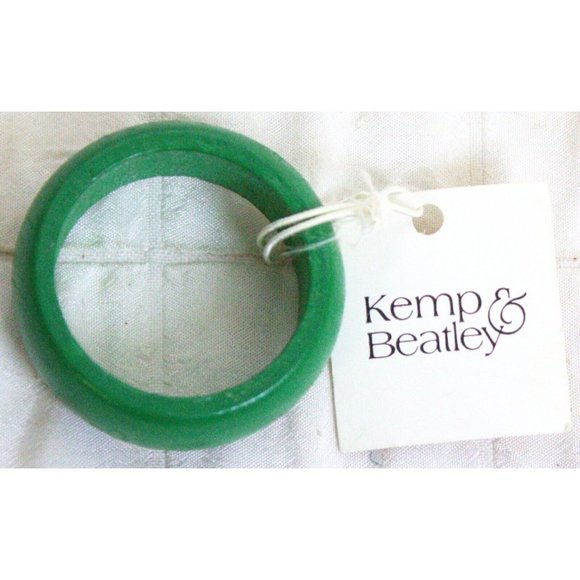 NWT Kemp & Beatley Green Wooden Circular Napkin Ring - Picture 1 of 9